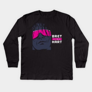 Bret Hitman Hart Kids Long Sleeve T-Shirt